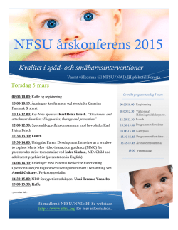 NFSU årskonferens 2015