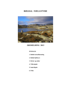 2. Røldal fjellstyre - Fjellstyra på Hardangervidda
