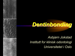Dentinbonding - Jokstad A. No