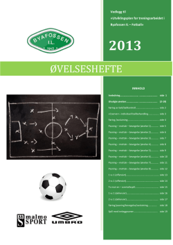 Utviklingsplan for treningsarbeidet i Byafossen IL – Fotball