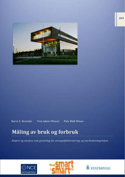 M&aring;ling av bruk og forbruk