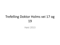Trefelling Doktor Holms vei 17 og 19