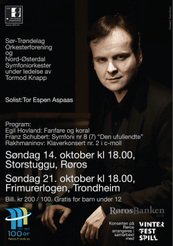 program - Sør-Trøndelag Orkesterforening