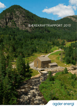 BÆREKRAFTRAPPORT 2013