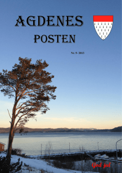 POSTEN - Agdenes kommune