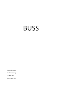 Buss - Energi og transport
