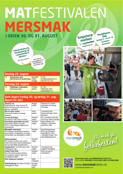 Mersmak festivalprogram 2013