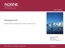 Ukerapport laks - Norne Securities