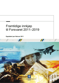 Framtidige innkjøp til Forsvaret 2011–2019