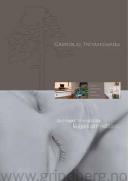 legges om natten… - Grindberg Trevarefabrikk