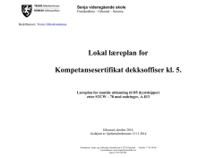 Lokal læreplan D5 - Troms fylkeskommune