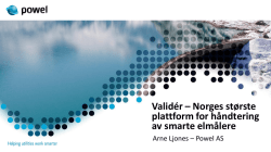 Validér – Norges største plattform for håndtering av smarte