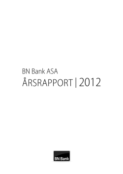 ÅRSRAPPORT | 2012