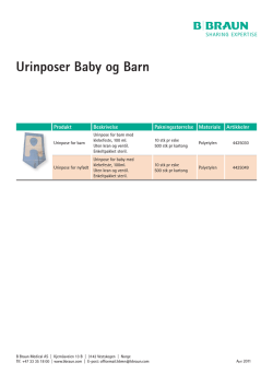 Urinposer Baby og Barn