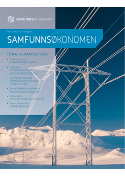 SAMFUNNSØKONOMEN - Henrik Lindhjems homepage