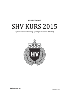Kurskatalog SHV 2015 ajour16122015.pdf - Heimevernet