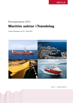 Maritim sektor Trøndelag 2014