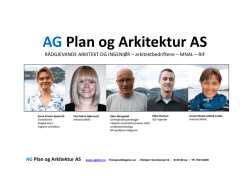 firmapresentasjon - AG Plan og Arkitektur