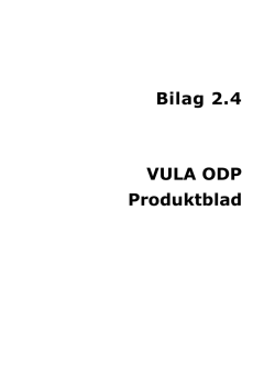 Bilag 2.4 VULA ODP Produktblad - Wholesale