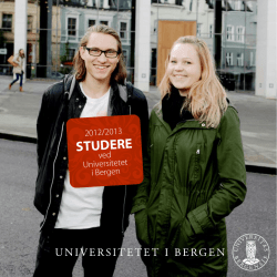 UiB (pdf) - Utdanning i Bergen