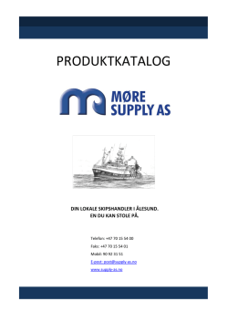 Produktliste Møre Supply AS