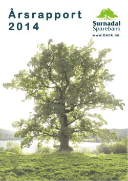 Årsrapport 2014.pdf - Surnadal Sparebank
