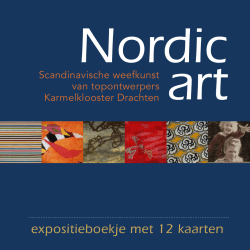 expositieboekje met 12 kaarten Nordic art
