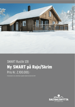 Smart Rustik 128 - prospekt nøkkelferdig hytte