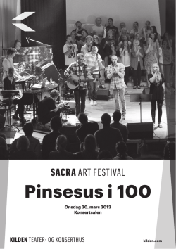 2013 03 20 Pinsesus i 100 Program