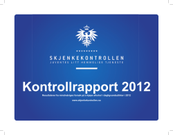 Kontrollrapport 2012