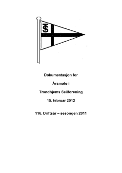 sesongen 2011 - Trondhjems Seilforening