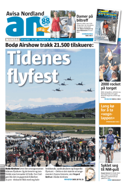 Bodø Airshow trakk 21.500 tilskuere: