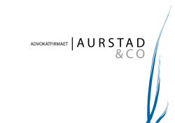 fagområder - Advokatfirmaet Aurstad & Co