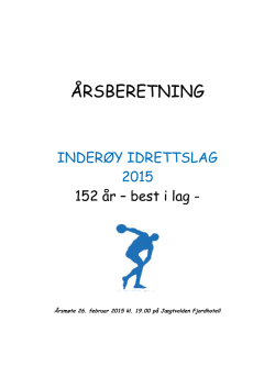 &Aring;rsberetning 2014