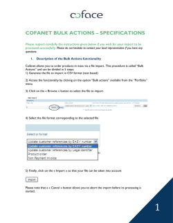 Bulk Action Import Guide