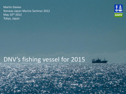 DNV`s fishing vessel for 2015