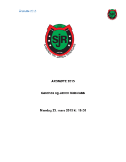 SJR Aarsmote 2015 (1).pdf - Sandnes og Jæren Rideklubb