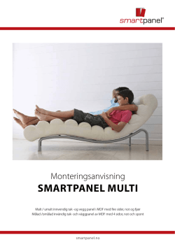 Monteringsanvisning Smartpanel Multi