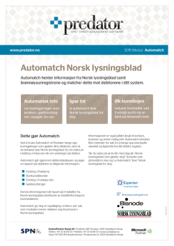 Automatch Norsk lysningsblad