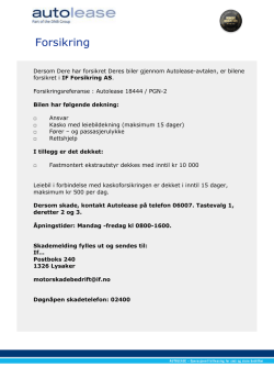 autolease forsikring