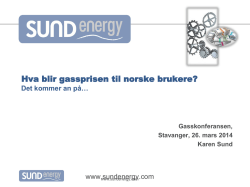 Plenum onsdag - LNG, Naturgass (Karen Sund)