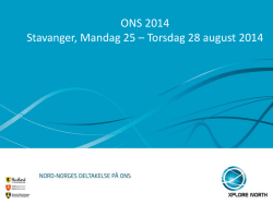 Info om ONS 2014