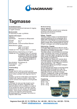 Tagmasse - Hagmans