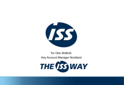 Praktisk bruk av KL/KS i gjennomføring av en kontrakt, ISS