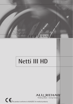 Brukermanual Netti III Comfort HD