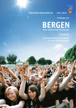 Strategisk Reiselivsplan for Bergen 2011-2015