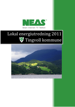 Lokal energiutredning Tingvoll kommune 2011