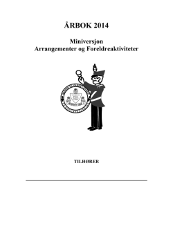 mini-årbok 2014 - Vågsbygd Skolemusikkorps