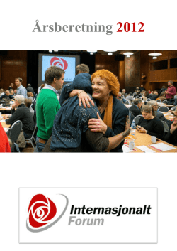 Beretning 2012 - Internasjonalt Forum