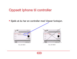 Oppsett Iphone til controller - Proff